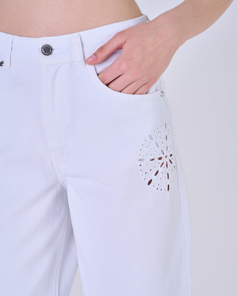 Silvian Heach Jeans con ricami traforati Vendita Economica