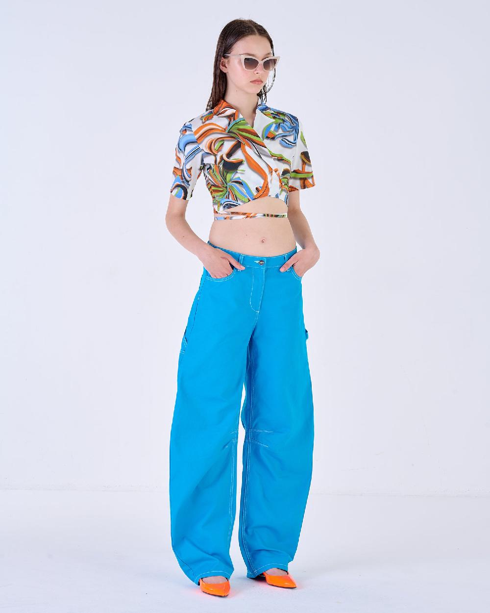 Silvian Heach Camicia cropped a fiori Negozio