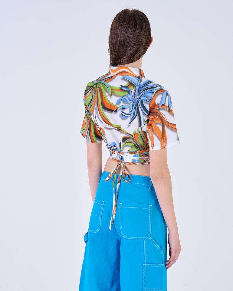 Silvian Heach Camicia cropped a fiori Negozio