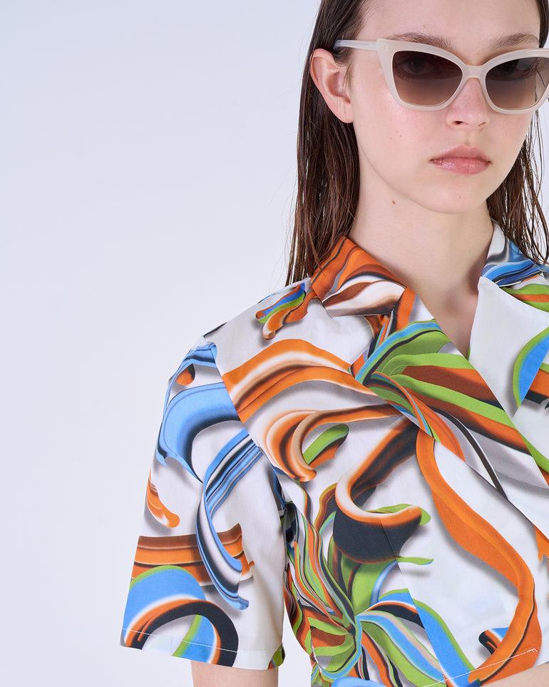 Silvian Heach Camicia cropped a fiori Negozio