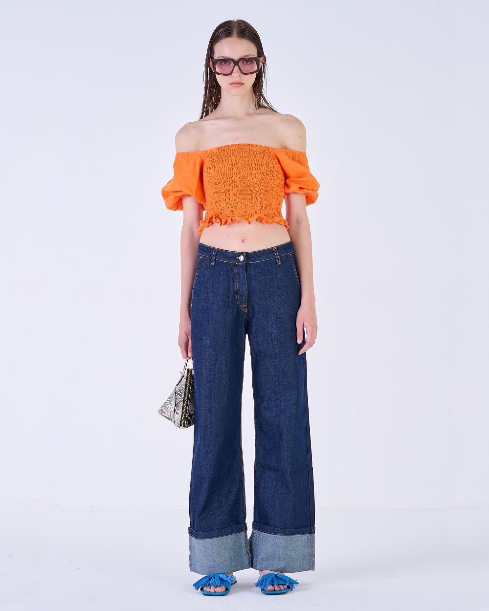 Silvian Heach Top con elastico arricciato Nuova