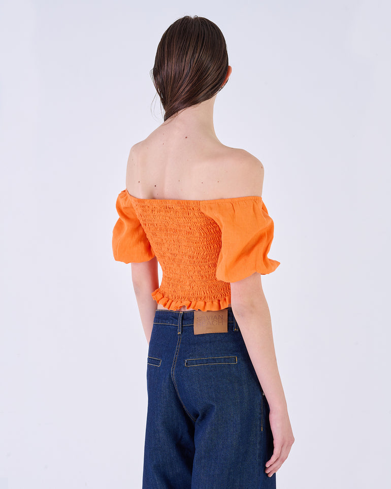 Silvian Heach Top con elastico arricciato Nuova