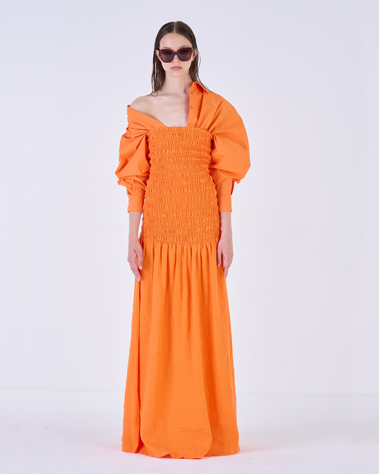 Silvian Heach Abito lungo arricciato Moda