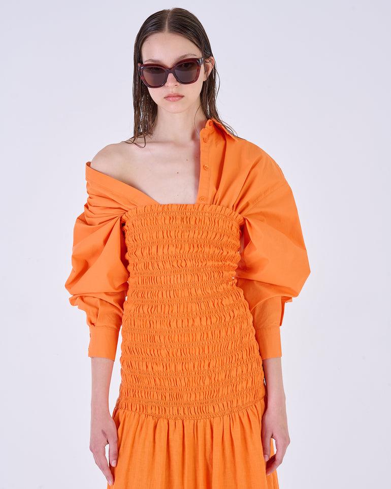 Silvian Heach Abito lungo arricciato Moda