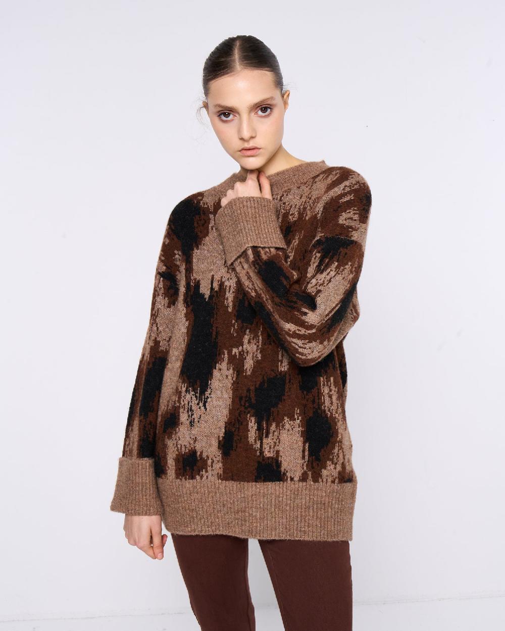 Silvian Heach Maglione oversize a fantasia Spedizione Gratuita