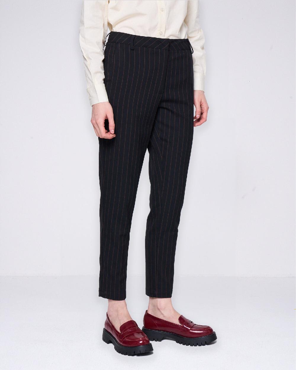 Silvian Heach Pantaloni gessati a sigaretta Saldi Di Fabbrica