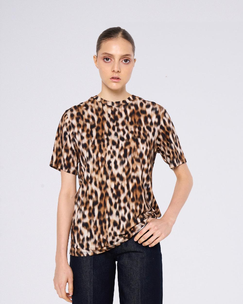 Silvian Heach T-shirt oversize leopardata Italia