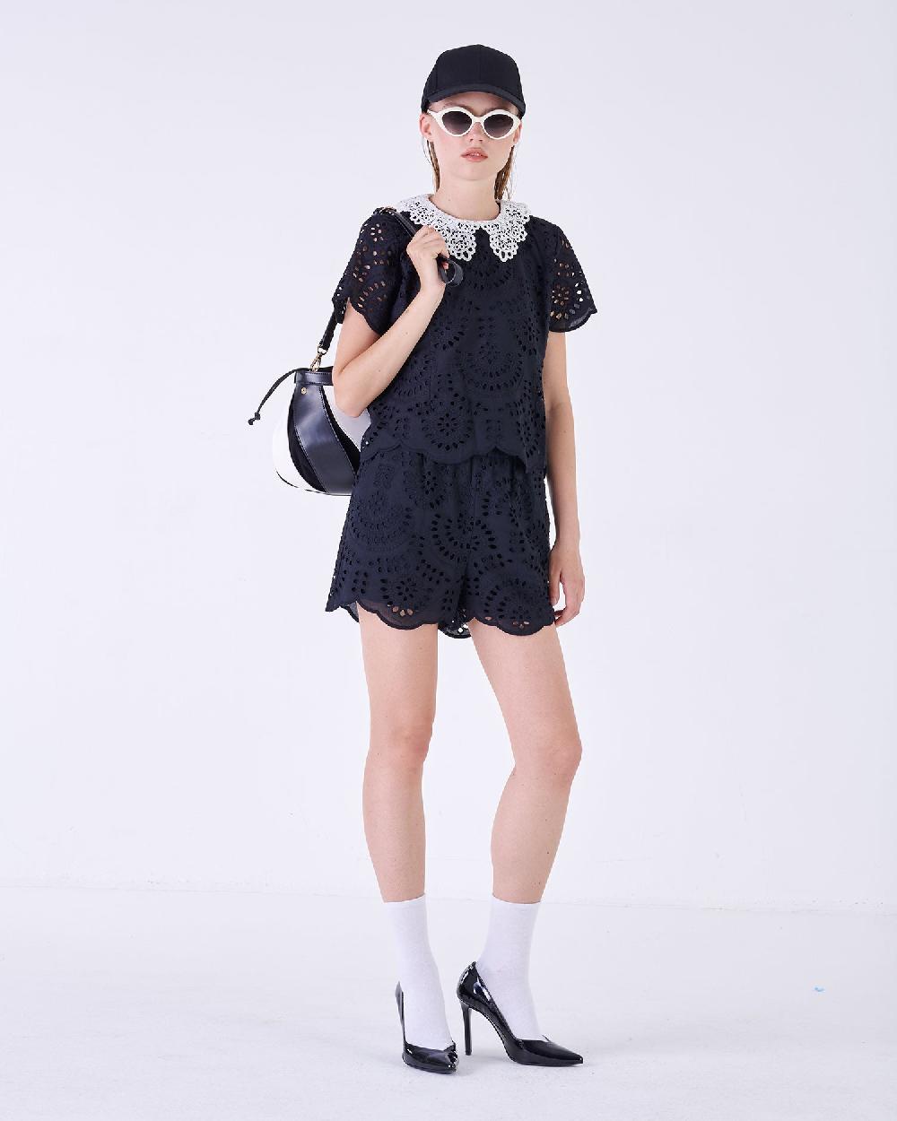 Silvian Heach Blusa in sangallo Prezzo Ridotto