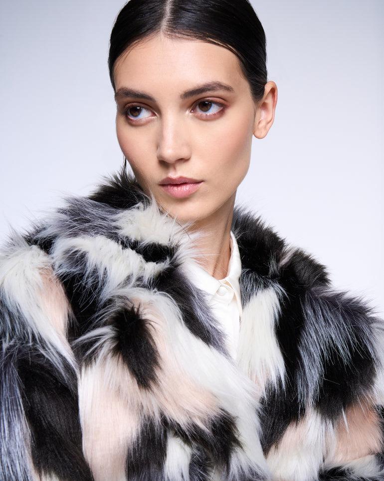 Silvian Heach Pelliccia faux fur multicolor Vendita
