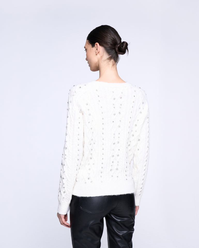 Silvian Heach Maglione con strass Fino Al -60%