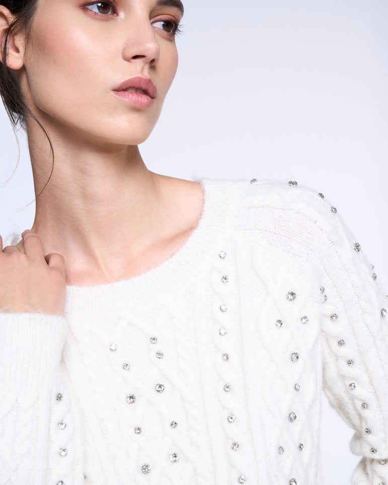 Silvian Heach Maglione con strass Fino Al -60%