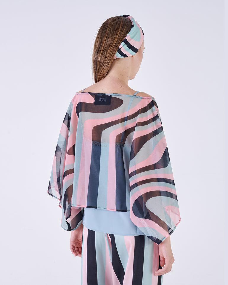 Silvian Heach Blusa semitrasparente multicolor Economico