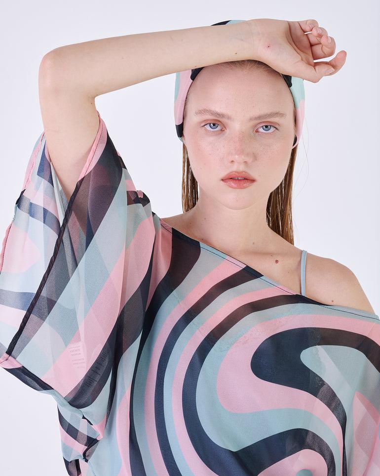 Silvian Heach Blusa semitrasparente multicolor Economico