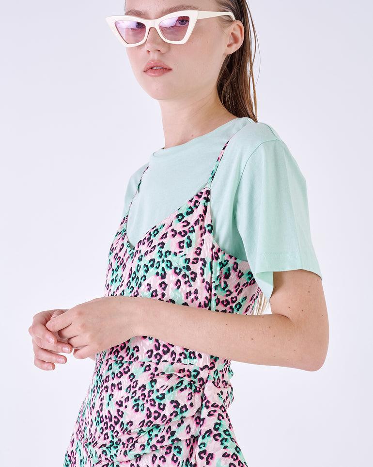 Silvian Heach Abito midi leopardato Saldi