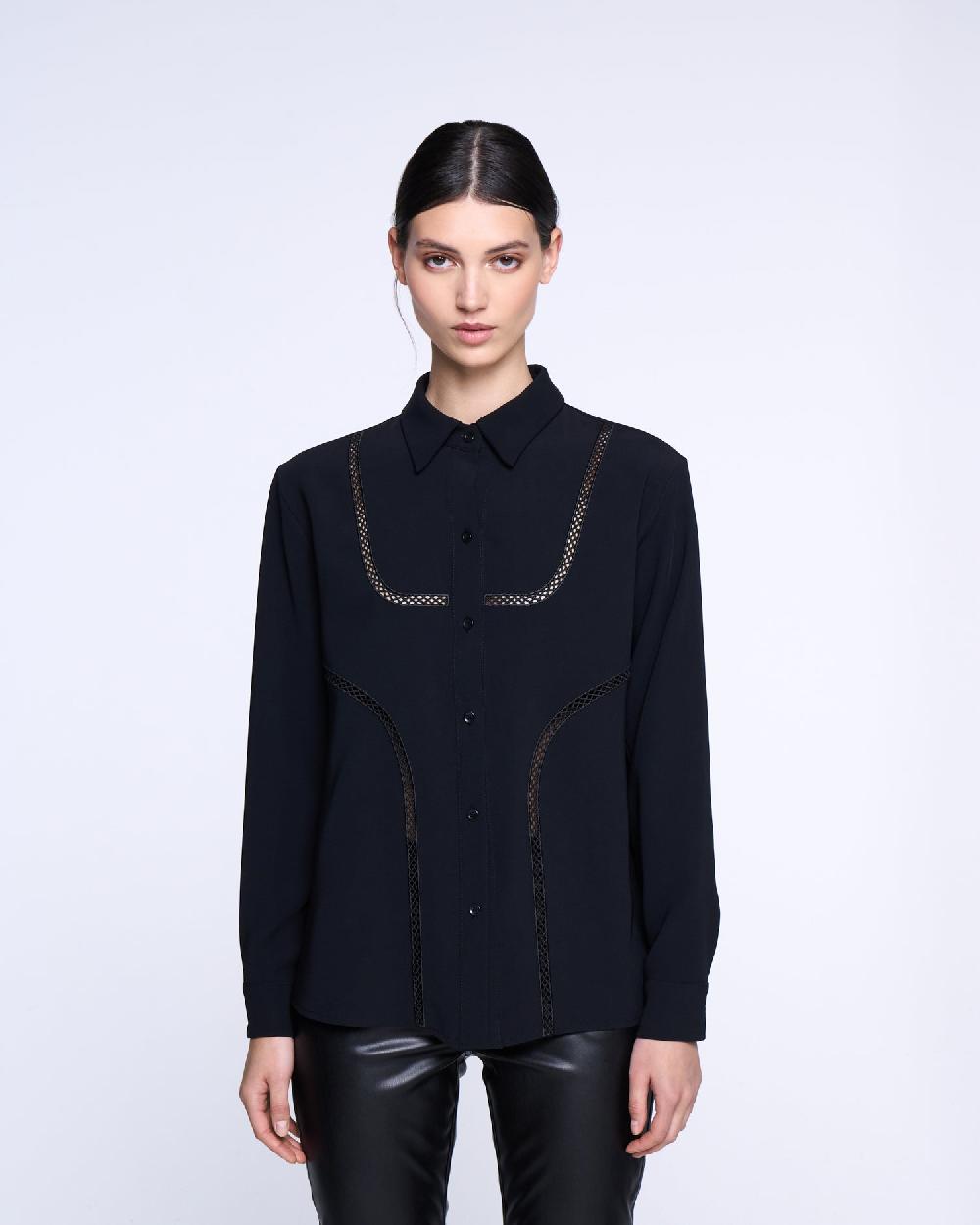 Silvian Heach Camicia con dettagli traforati Nuova