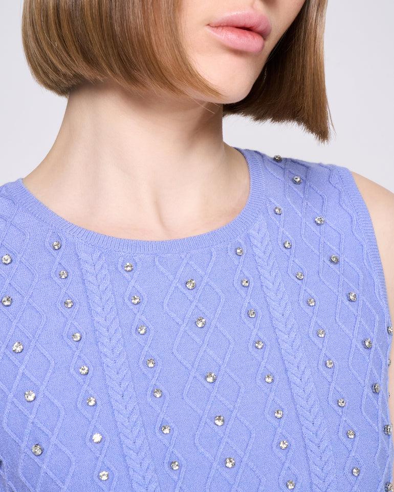 Silvian Heach Canotta con strass Prezzo Ridotto