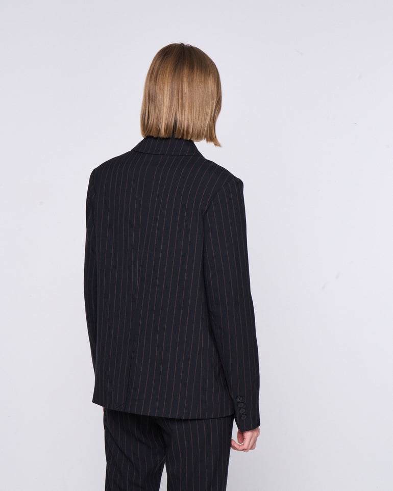 Silvian Heach Blazer monopetto gessato Trasporto libero internazionale