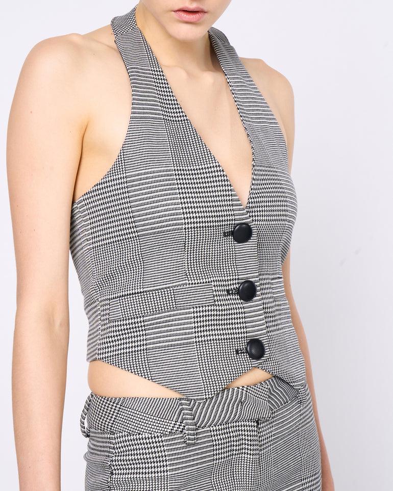 Silvian Heach Gilet a quadri Nuova