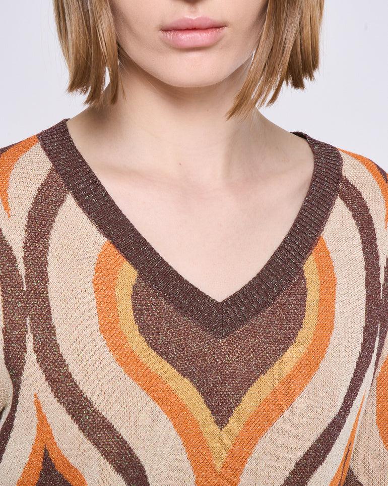 Silvian Heach Maglia a fantasia il lurex Italia
