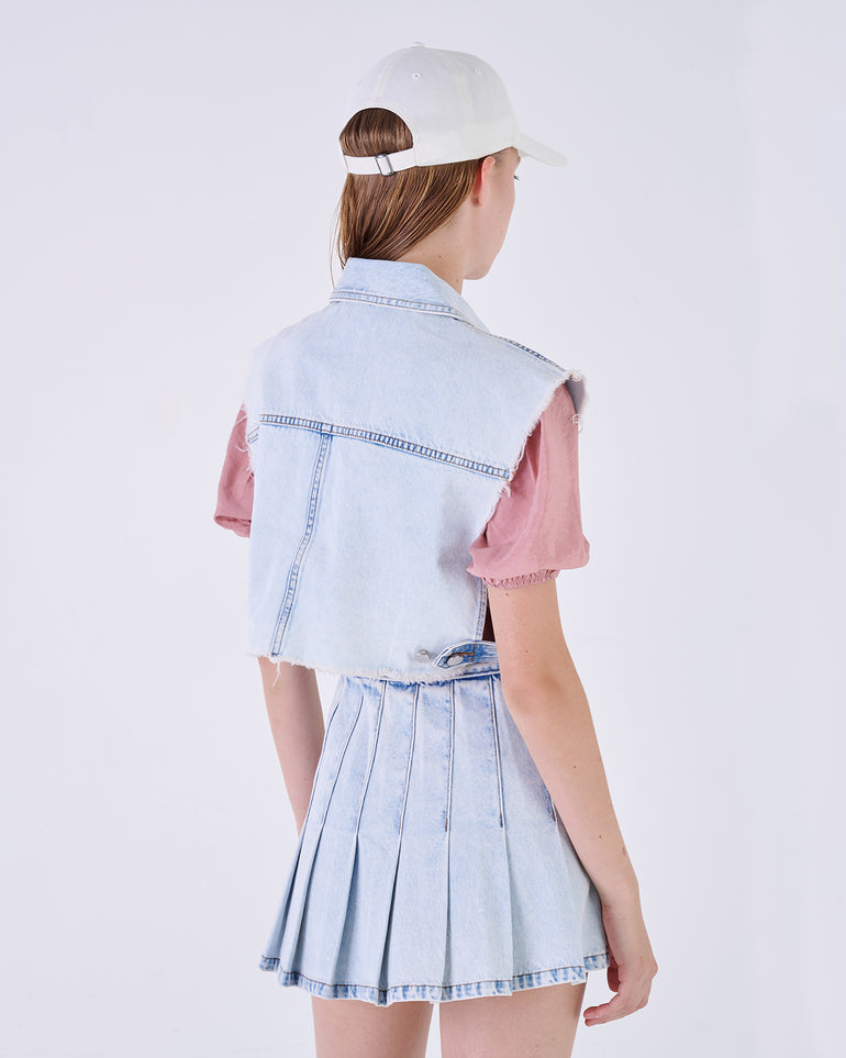 Silvian Heach Gilet in denim Vendita