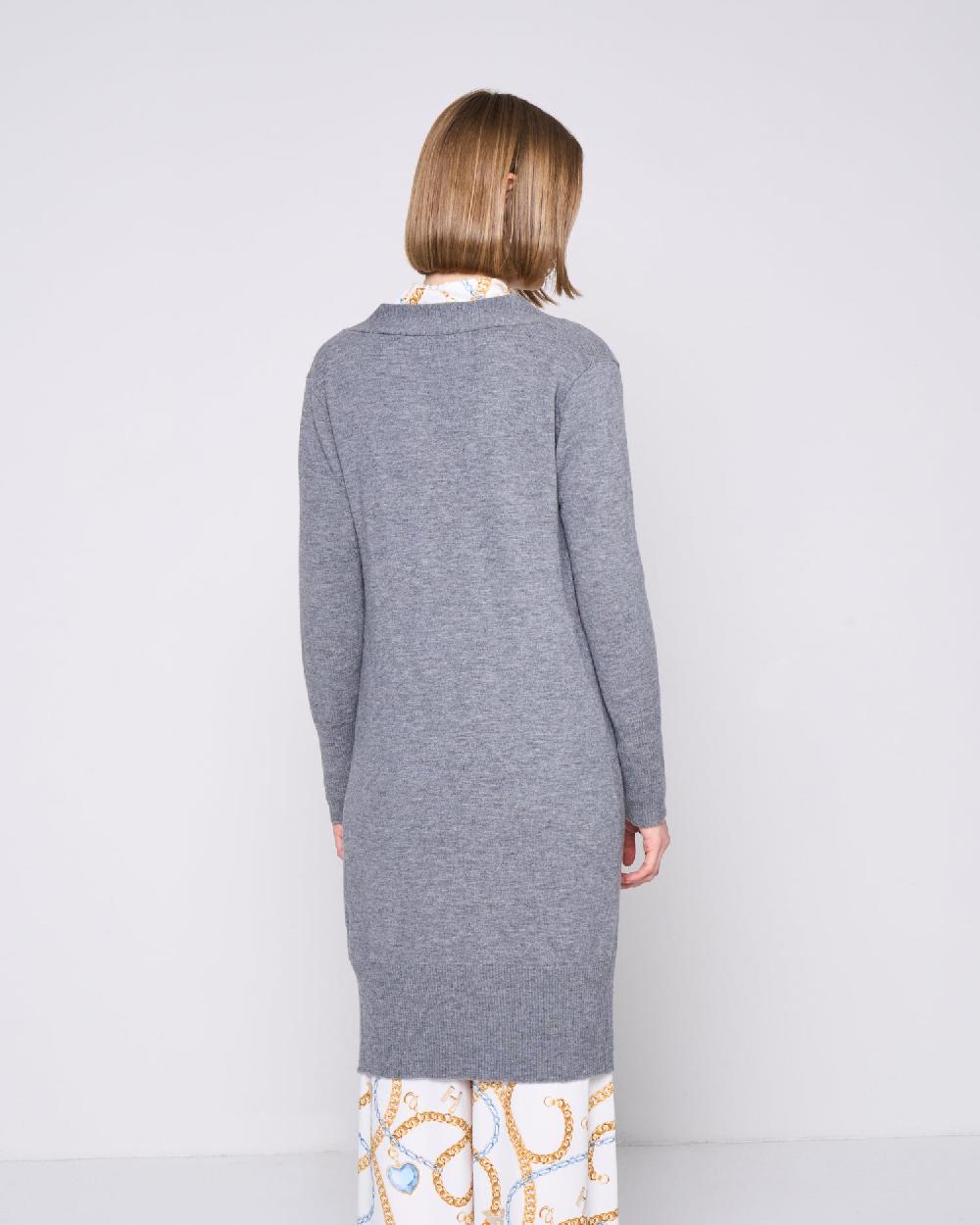 Silvian Heach Cardigan lungo con spilla Sconto