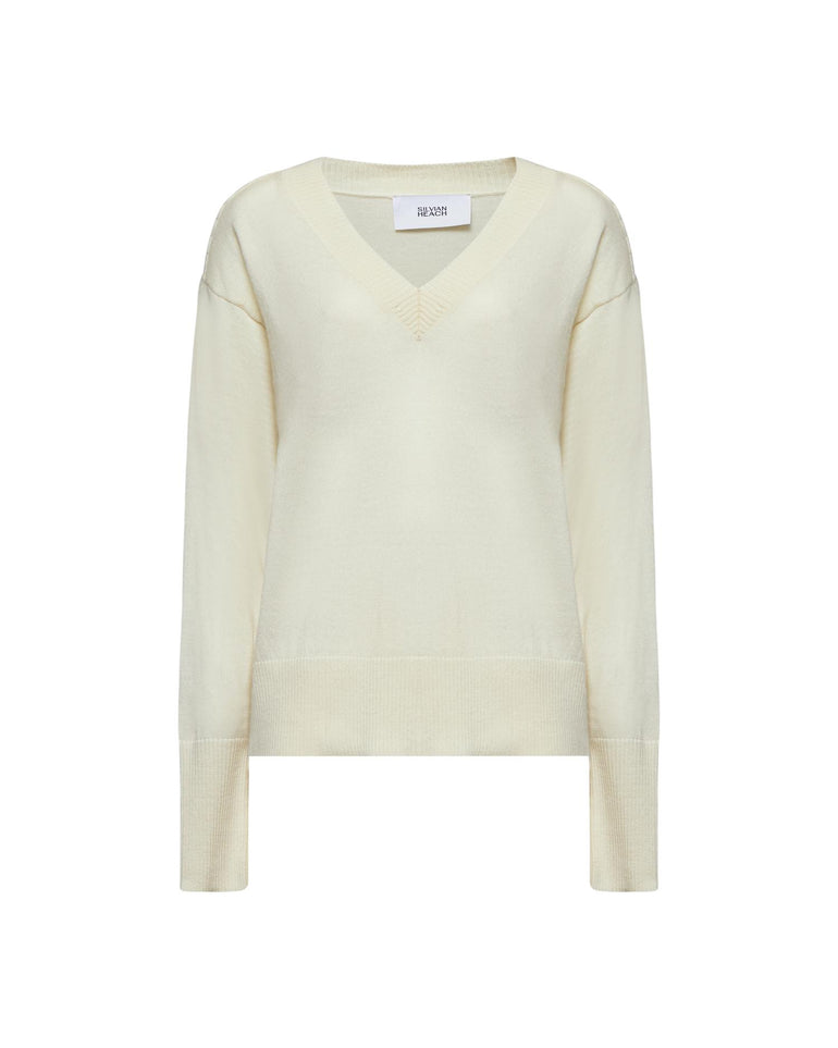Silvian Heach Maglia con profondo scollo a V Economico