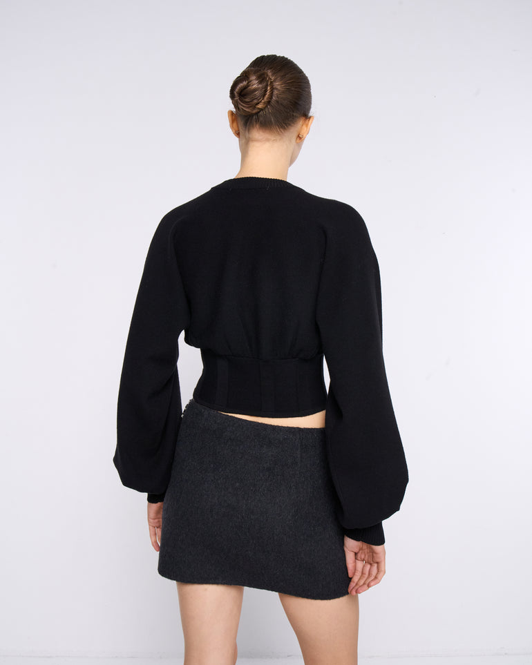 Silvian Heach Maglia con maniche a sbuffo Italia