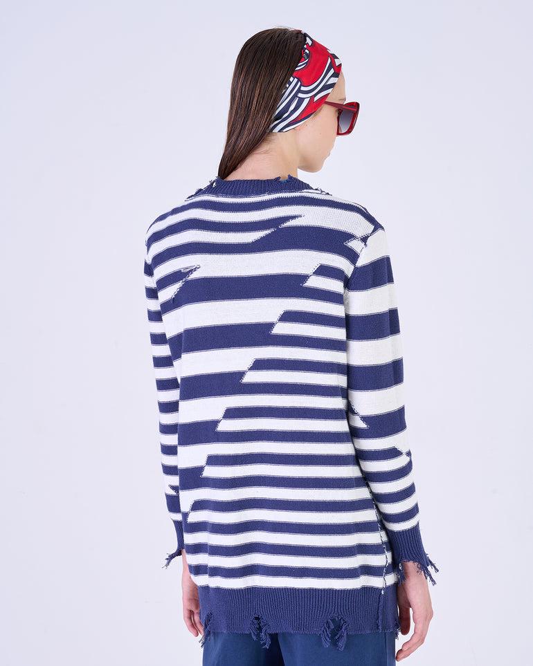 Silvian Heach Cardigan lungo a righe Soddisfazione Garantita