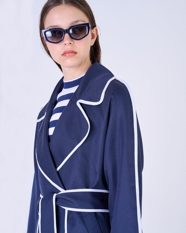 Silvian Heach Trench con bordi a contrasto Negozi Online