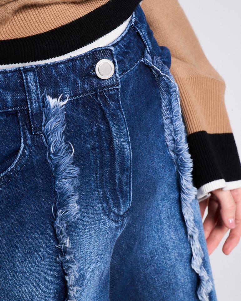 Silvian Heach Jeans con frange In Saldo
