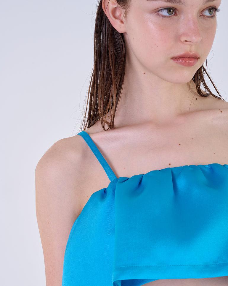 Silvian Heach Top crop con balza Economico