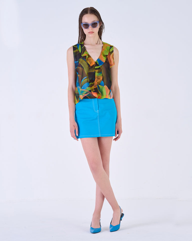 Silvian Heach Top a fantasia con volant Offerte