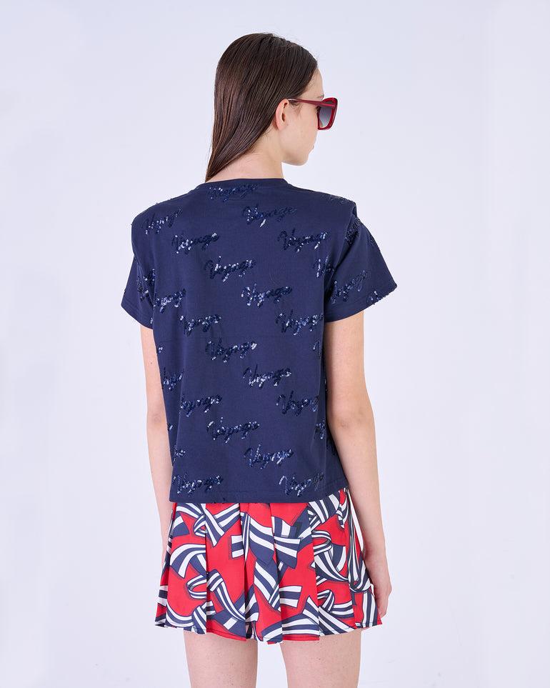 Silvian Heach T-shirt con applicazioni Nuova