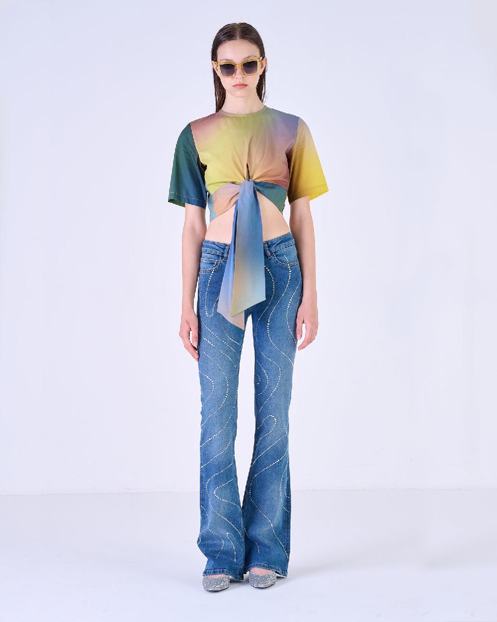 Silvian Heach T-Shirt crop multicolor 2025