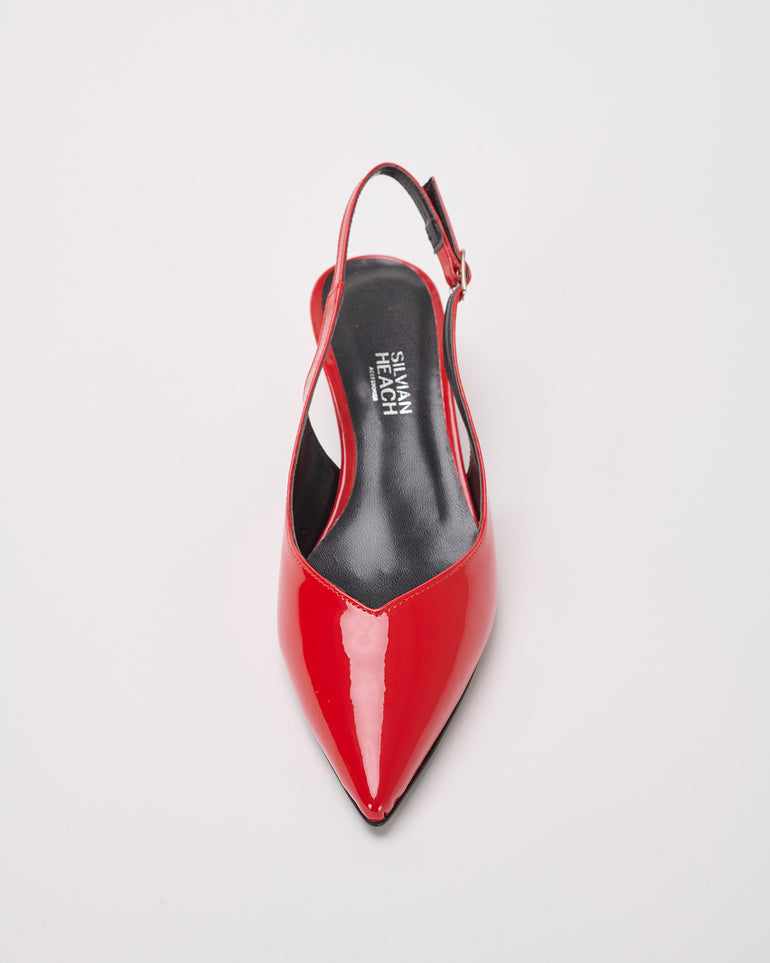 Silvian Heach Décolleté slingback in vernice Consegna Veloce