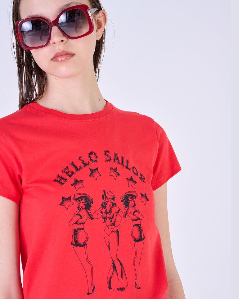 Silvian Heach T-Shirt con stampa Sailor Vendite Flash