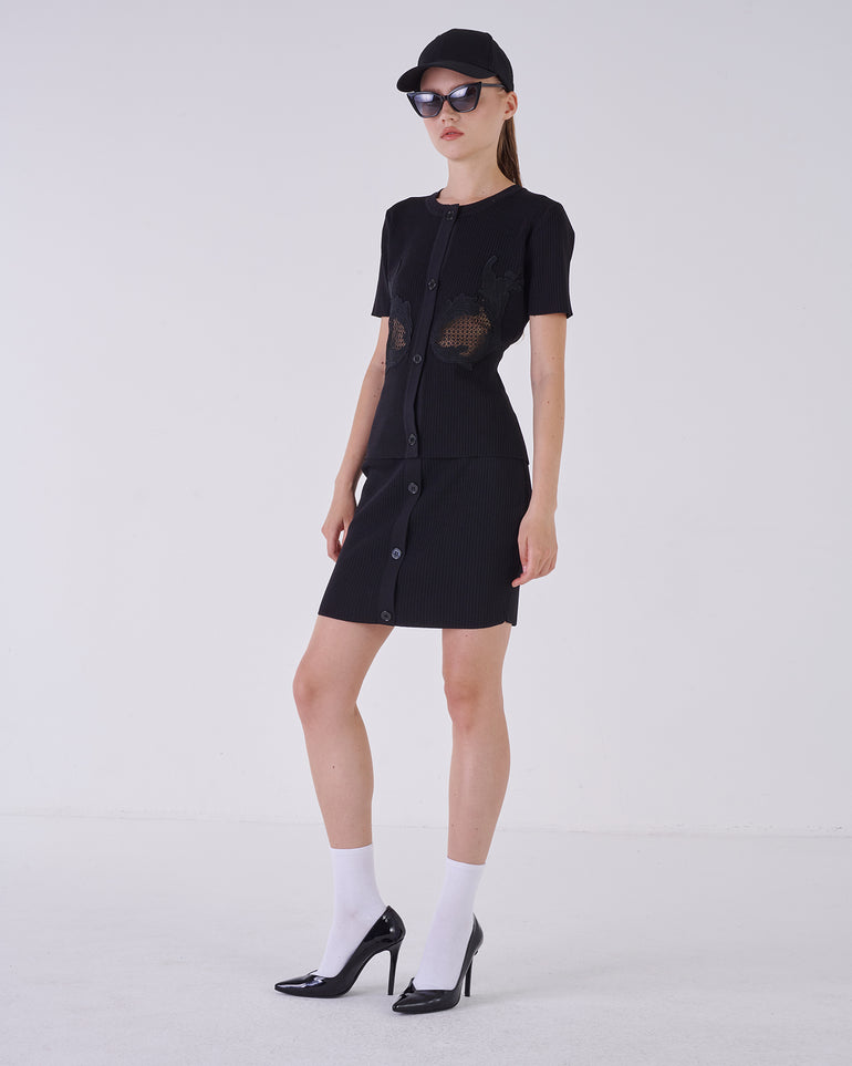 Silvian Heach Minigonna a coste Moda