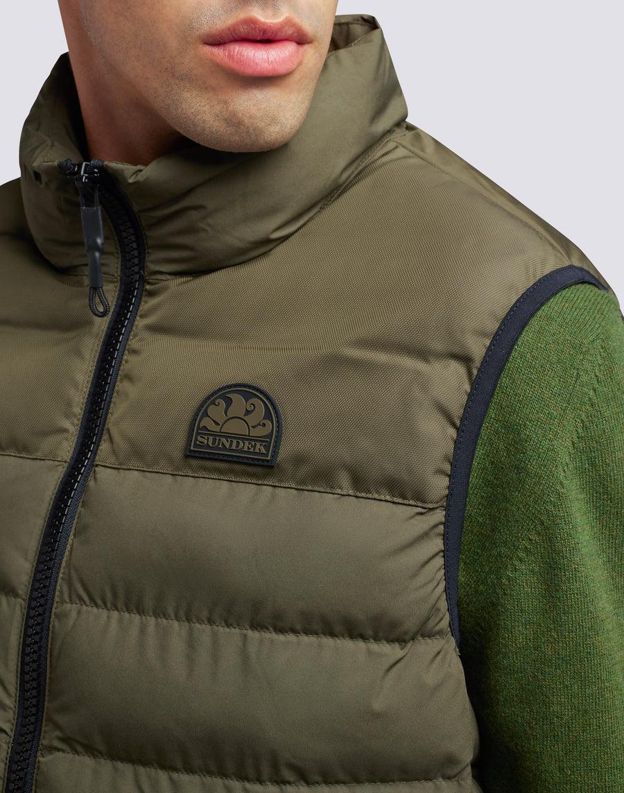 ﻿Sundek gilet trapuntato m999jvdp100-30201 Fino Al -60%