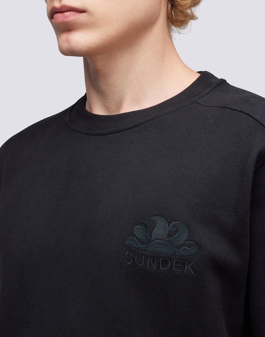 Sundek felpa garzata a girocollo m034jhf8700-00400 Offerta