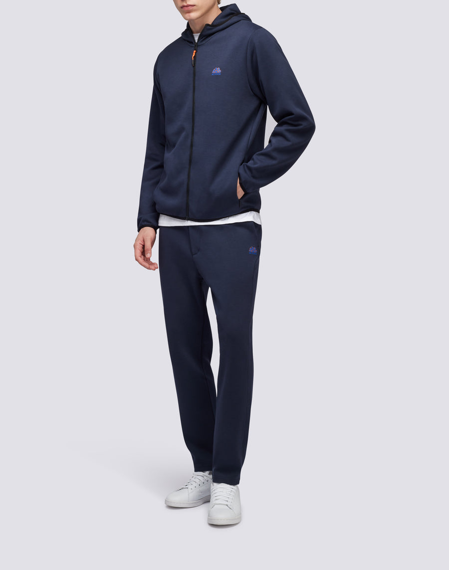 Sundek felpa full zip con cappuccio m411jhil400-00701 Vendita Economica