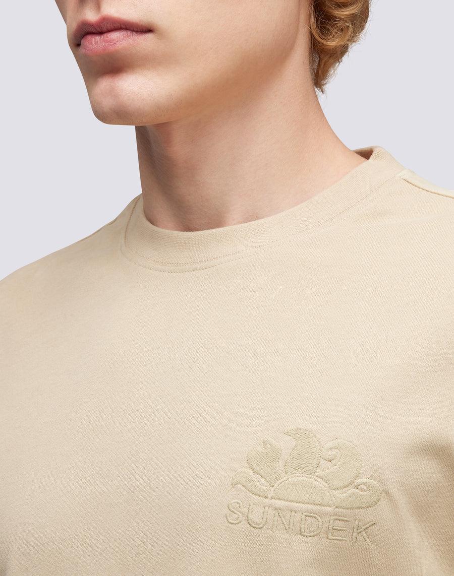 Sundek T-SHIRT GIROCOLLO CON LOGO RICAMATO M170TEJS700-65200 2025