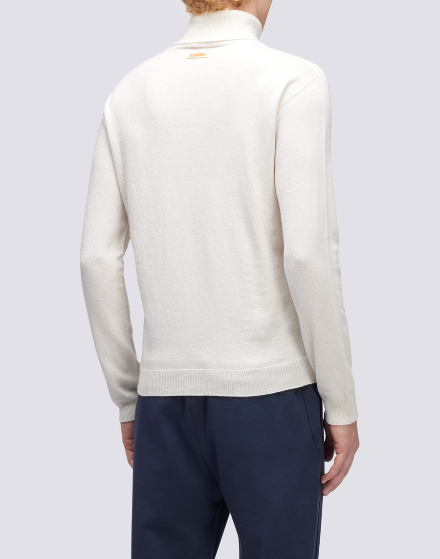 Sundek maglione a girocollo misto cashmere M351KIWS500-03900 Vendita