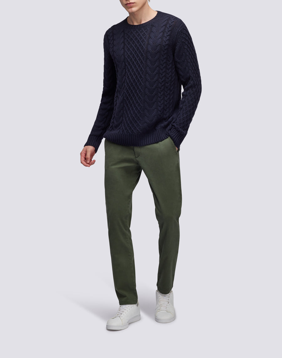 Sundek maglione a girocollo misto cashmere M354KIWS100-00700 Pezzi Unici
