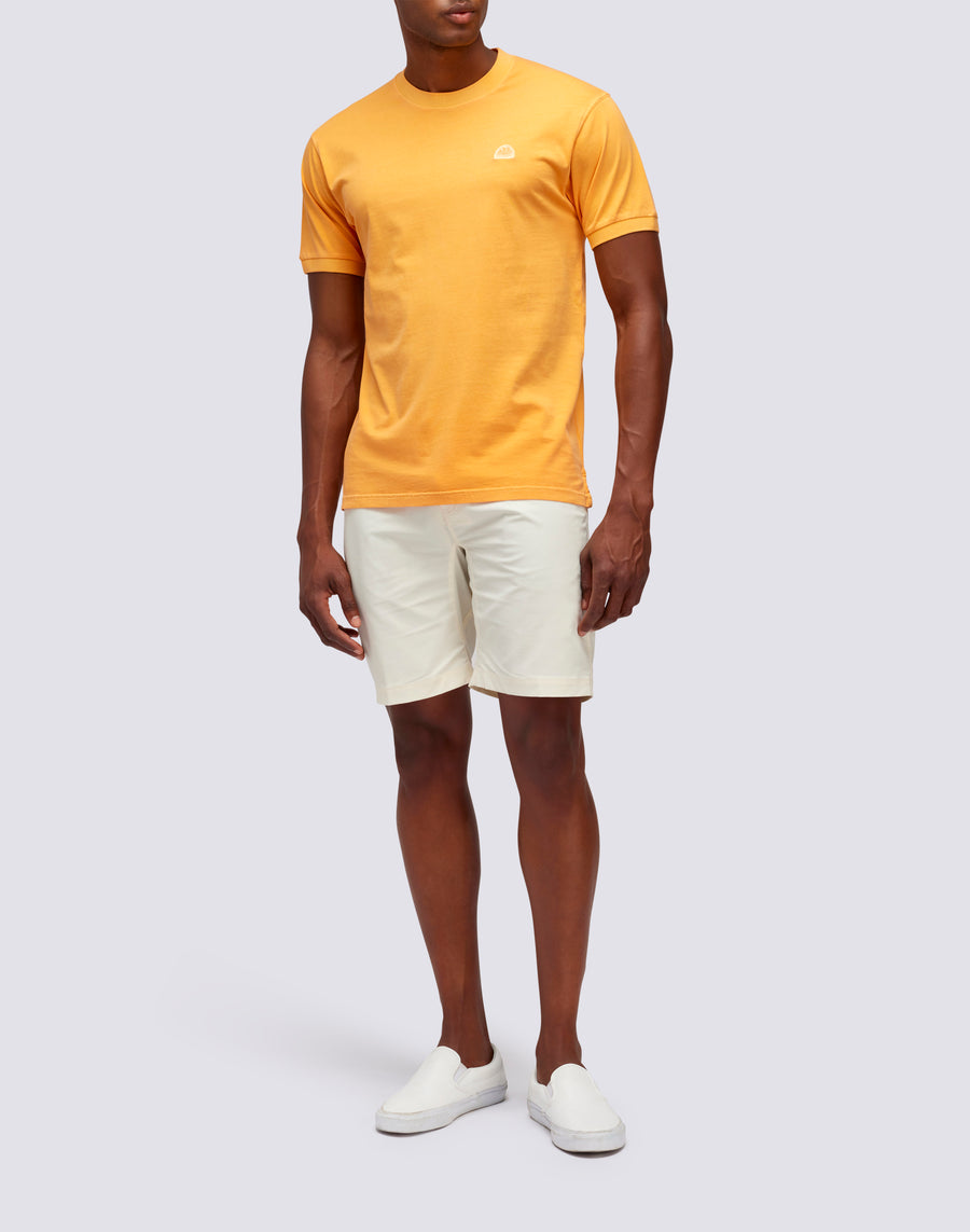 Sundek T-SHIRT NEW DEY GIROCOLLO TINTO CAPO CON LOGO m108tej78tc-a3301 Outlet