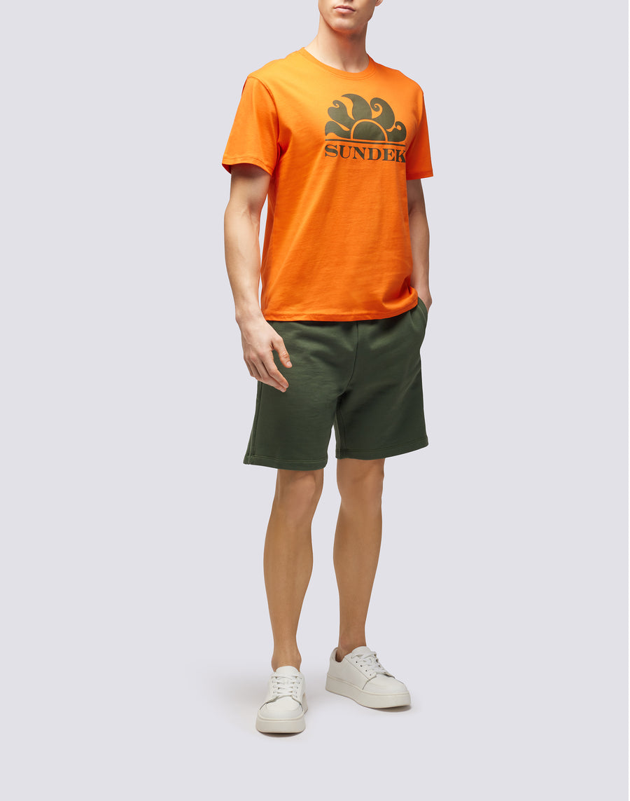 Sundek T-SHIRT GIROCOLLO CON STAMPA LOGO m021tej7800-55001 Saldi