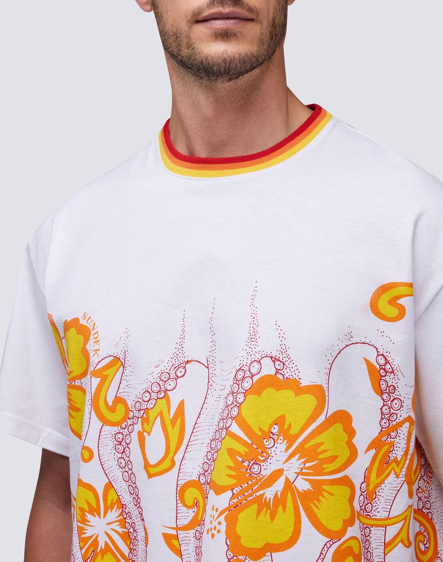 Sundek SUNDEK X OCTOPUS - T-SHIRT m662tejy5ou-006ou Vendita Economica