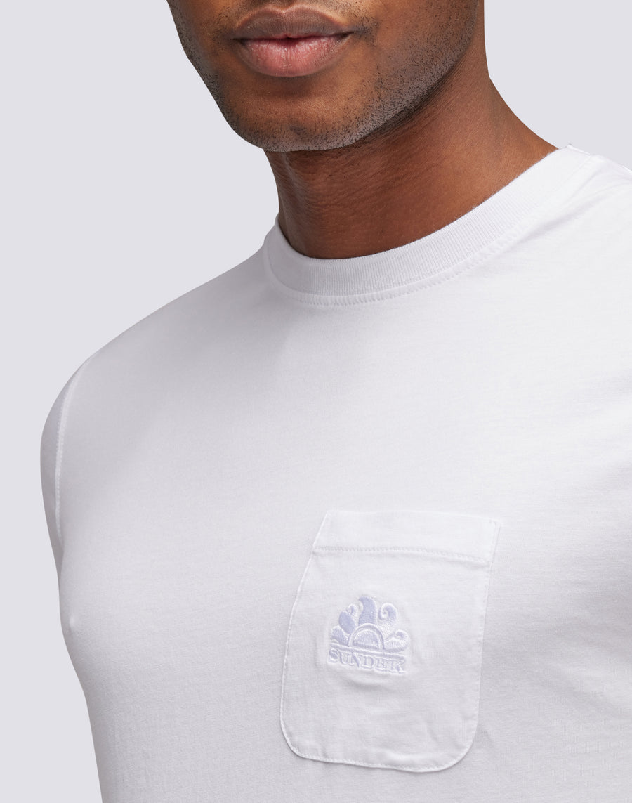 Sundek t-shirt finn girocollo con taschino M775TEJ7800-00634 Negozio