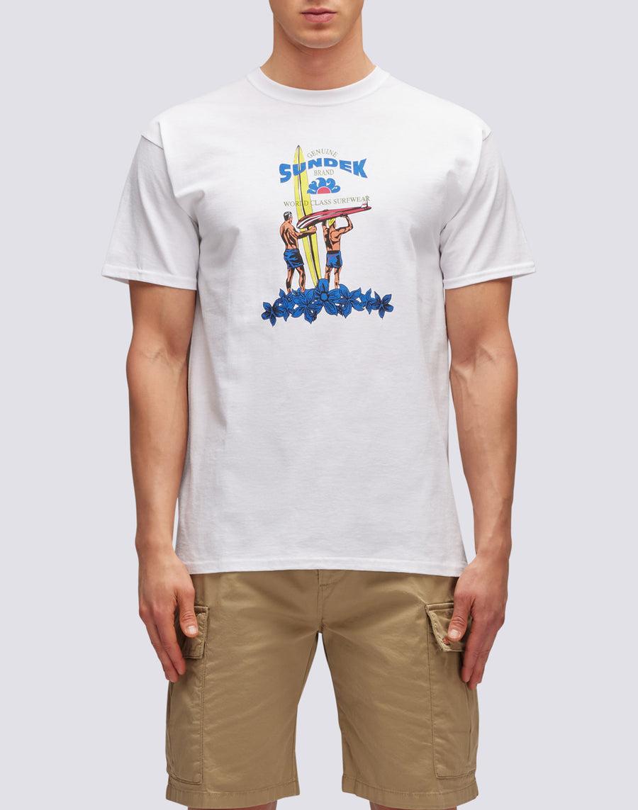 Sundek T-SHIRT HERITAGE SUNDEK PRINT m639tejy300-00600 Nuova