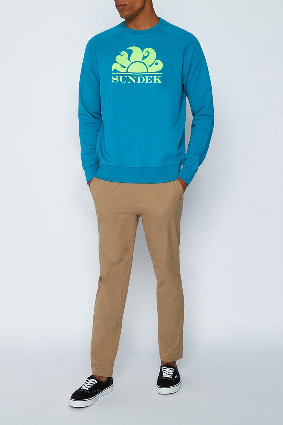 Sundek felpa a girocollo con logo M138JHF7700-69401 Flash Sale