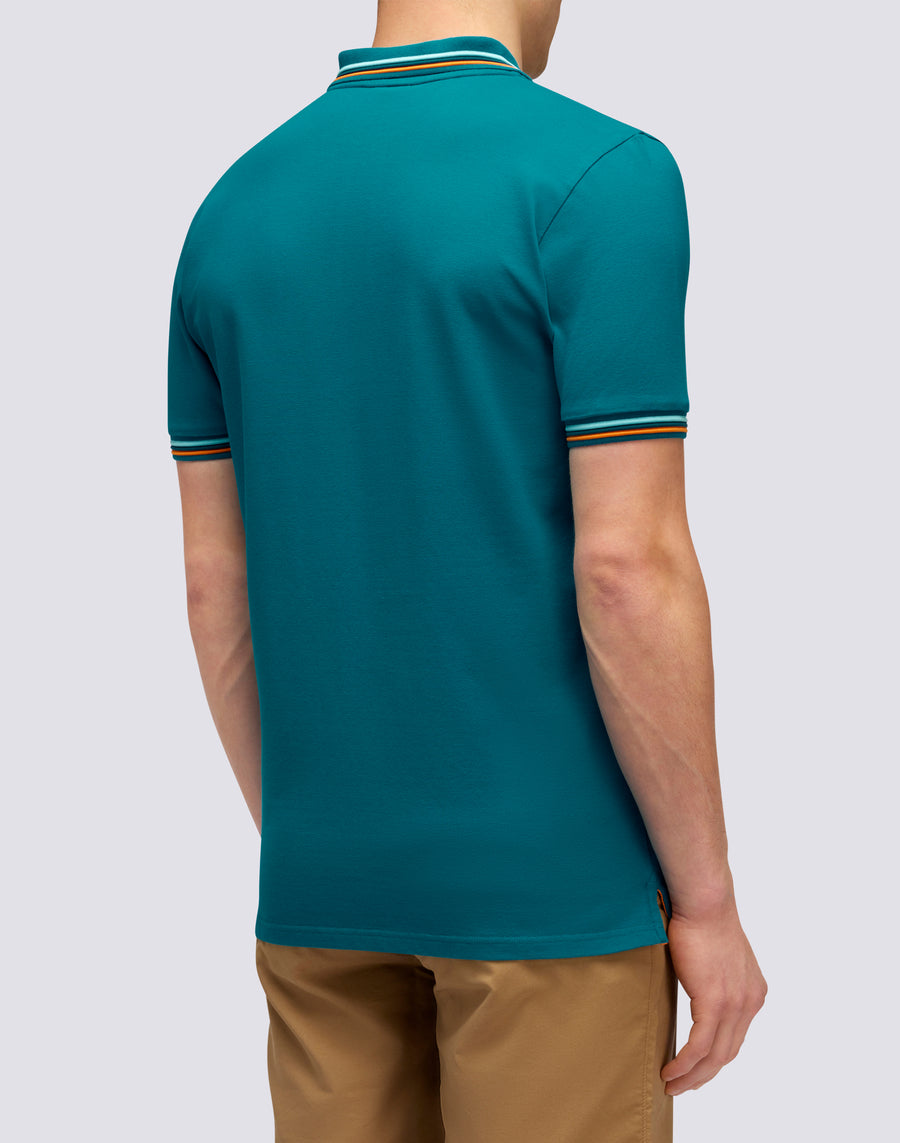 Sundek POLO BRICE IN COTONE PIQUET CON DETTAGLI TRICOLOR m779plj6500-01203 Vendita